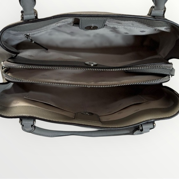 ✨ Kate Spade Light Gray Pebbled Leather Tote – Barely Used! ✨ - Picture 8 of 9